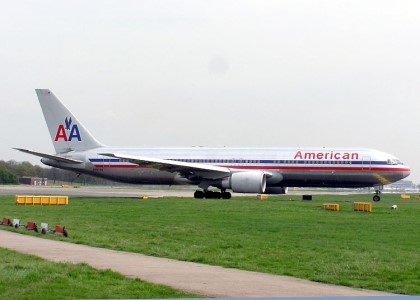 american airlines plane. The American Airlines plane